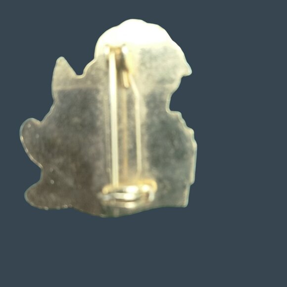 Santa Claus Christmas Pin Brooch Rocking Chair Reading Storytime Holiday Jewelry - Picture 4 of 4